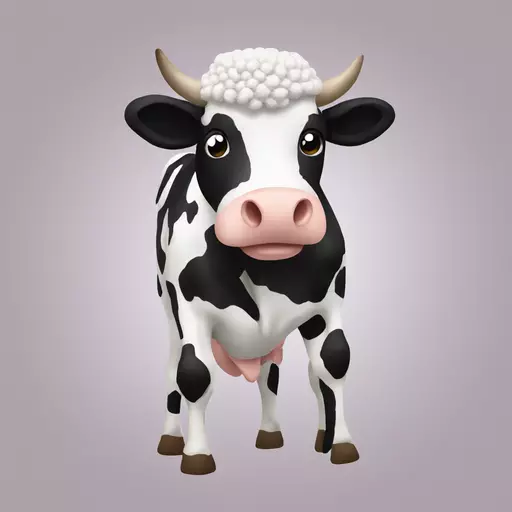cow crochet emoji