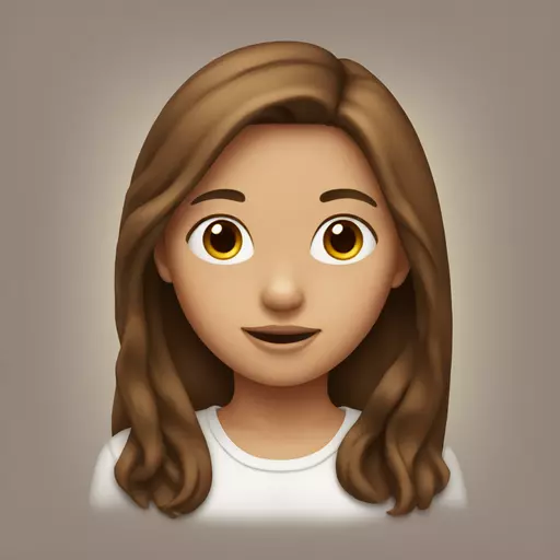 girl with brown hair emoji