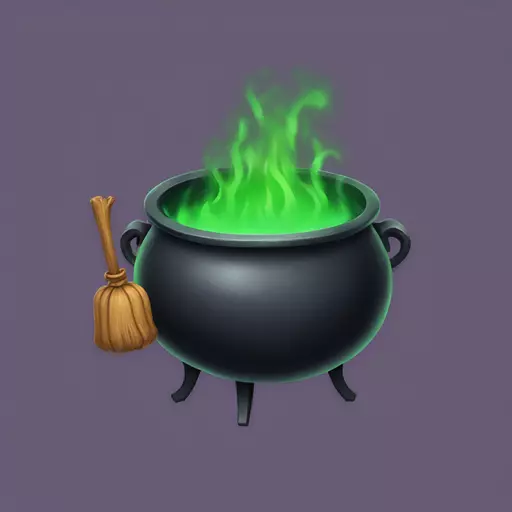 witch cauldron emoji
