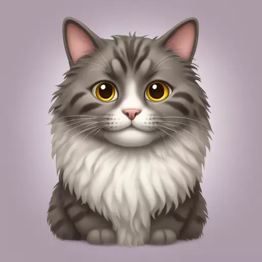 fluffy cat emoji