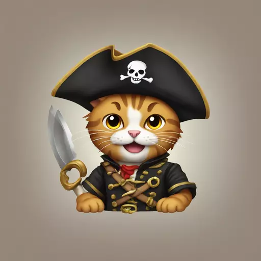cat pirate emoji