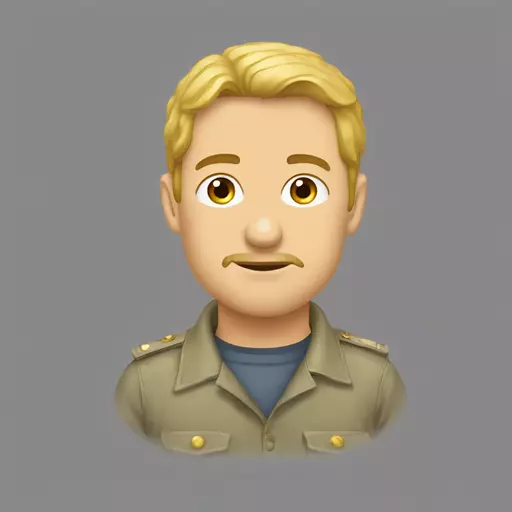 Русый парень, прическа кроп emoji