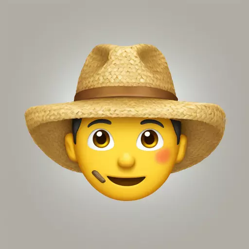 straw hat emoji
