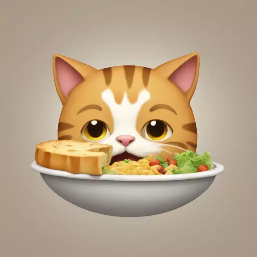 Eating cat emoji