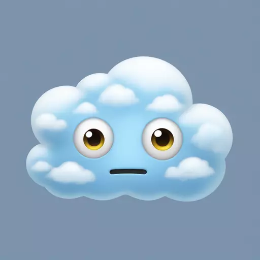 cloud with eyes emoji