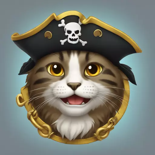 cat pirate emoji
