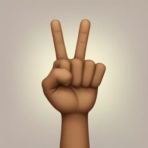 Middle finger emoji