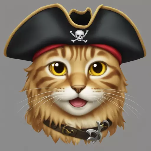 cat pirate emoji