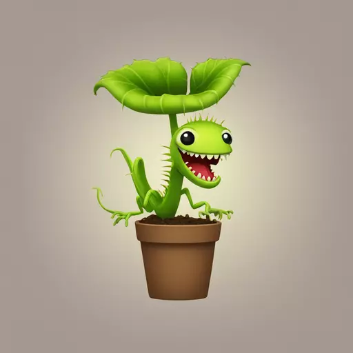 Venus flytrap emoji