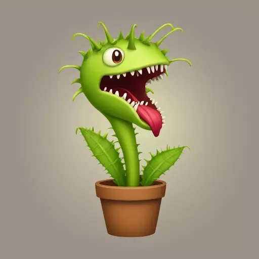 Venus flytrap emoji