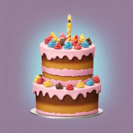 birthday cake emoji