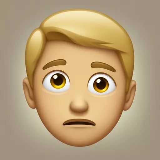 Sorrowful face  emoji