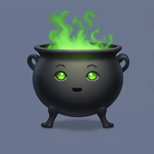 witch cauldron emoji