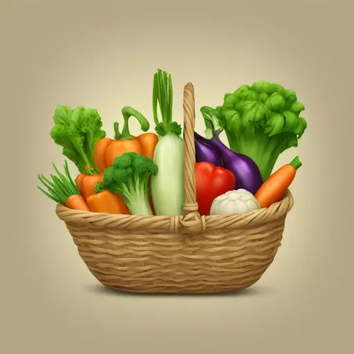 vegetables in the basket emoji