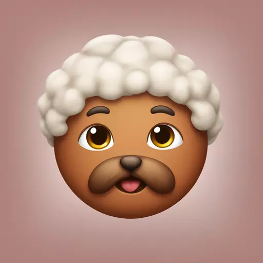 cute meatball emoji