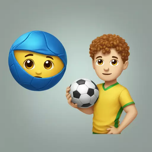 caillu and a ball emoji