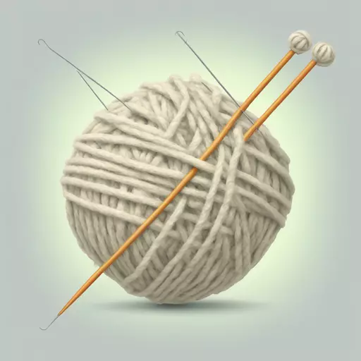 ball of yarn and needles emoji