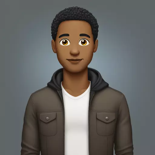 Lightskin Black man emoji