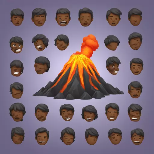 volcano emoji