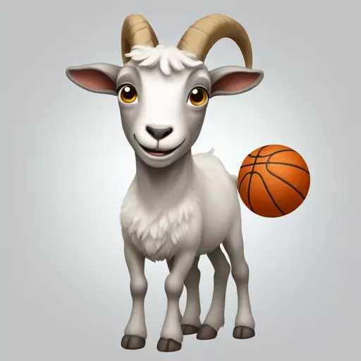 A goat that can play basketball emoji