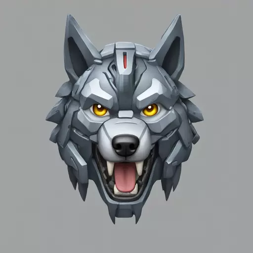 mecha wolf emoji