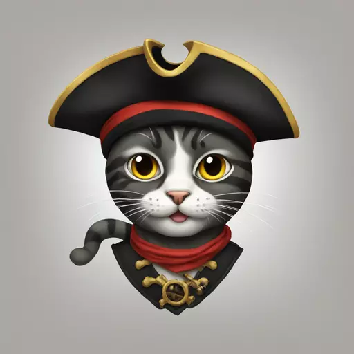 cat pirate emoji