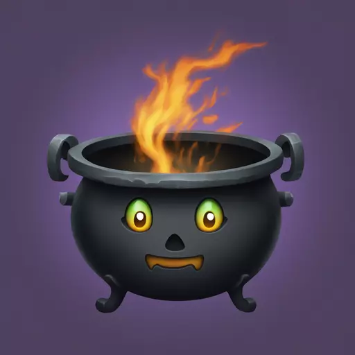 witch cauldron emoji