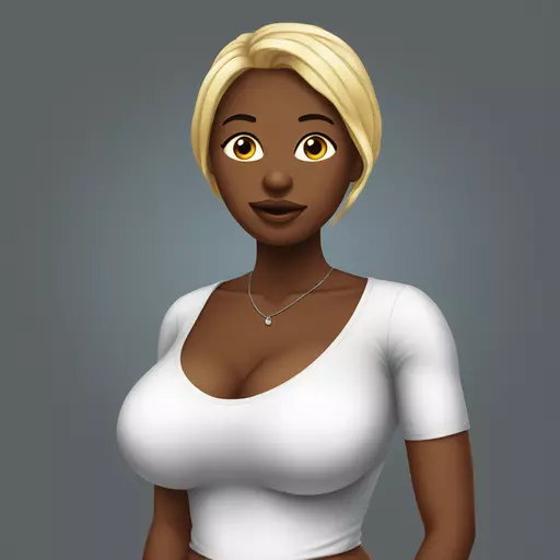 giant huge tits black female  emoji