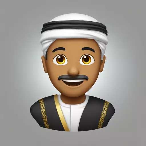 Omani happy emoji