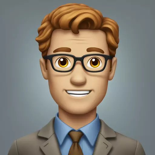 clark kent with chestnut hair, freckles  emoji