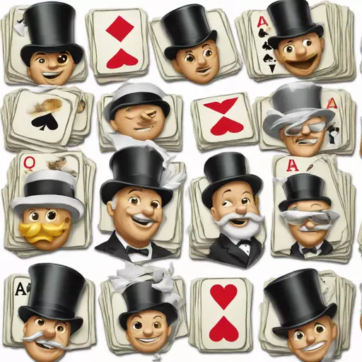 A royal flush of Monopoly Go sticker packs emoji