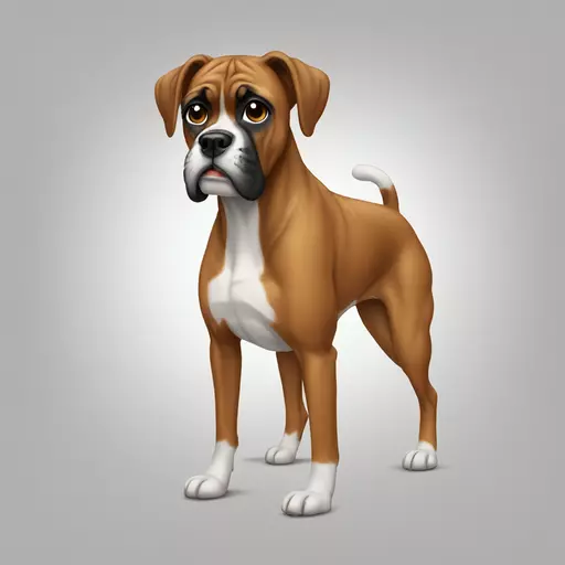 Boxer chien emoji