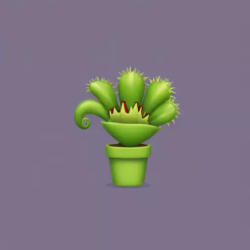 Venus flytrap emoji