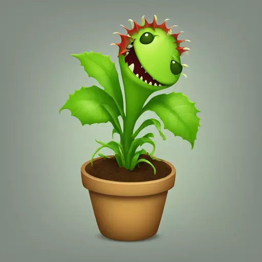 Venus flytrap emoji