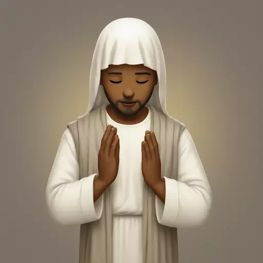 praying to jesus emoji