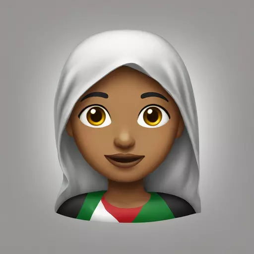 Palestine girl emoji