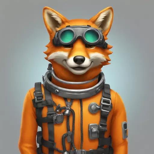 fox in diving suit emoji