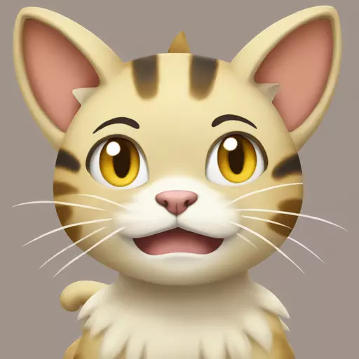 cute Meowth emoji
