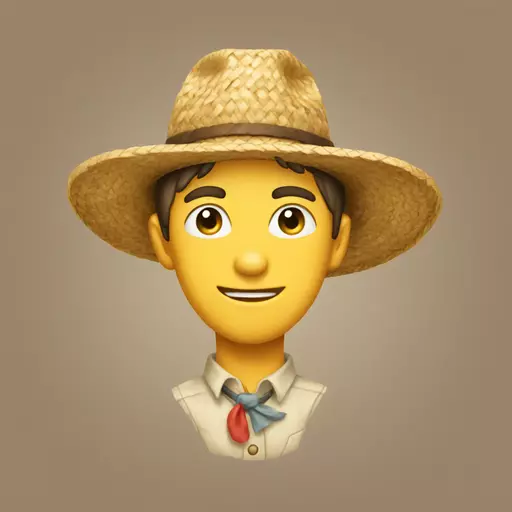 straw hat emoji