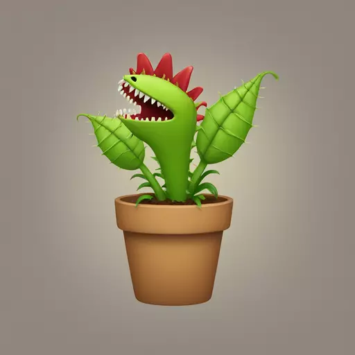 Venus flytrap emoji