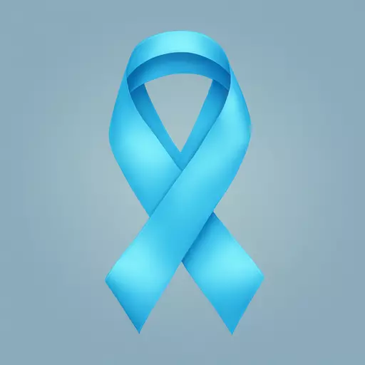 Sky blue ribbon with really ribbon shaped emoji