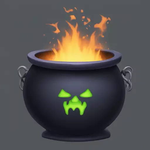 witch cauldron emoji