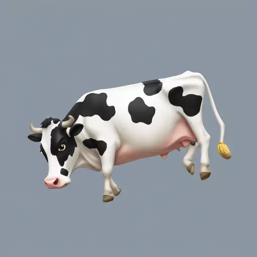 cow diving emoji