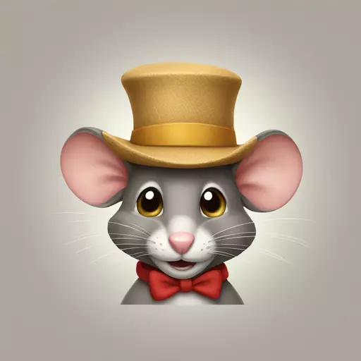 mouse with hat emoji