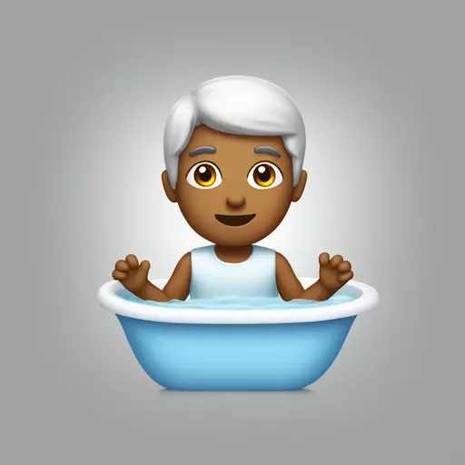 signore in bagno emoji
