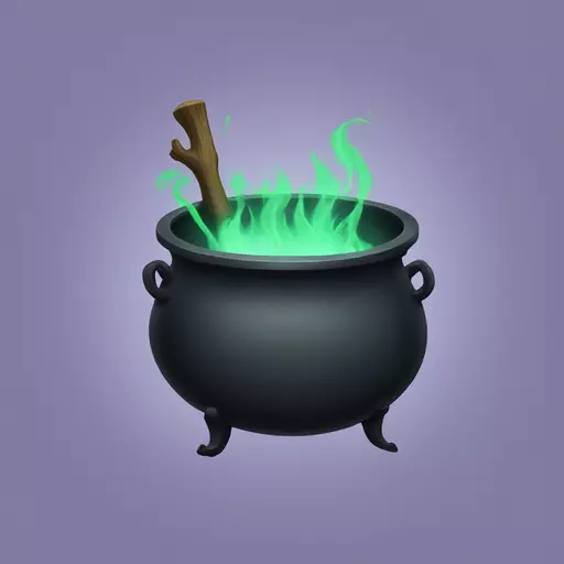 witch cauldron emoji