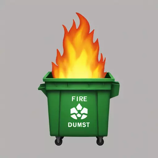 dumpster fire emoji
