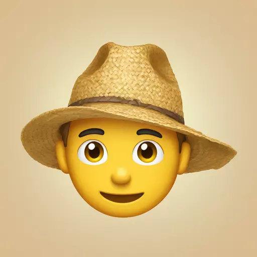 straw hat emoji
