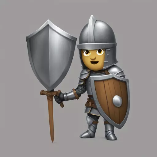 Booing knight emoji