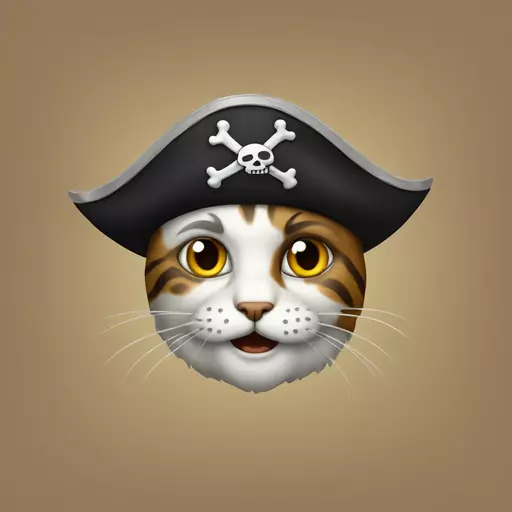 cat pirate emoji